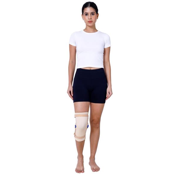 Elastic Compression Knee Brace with Hinges